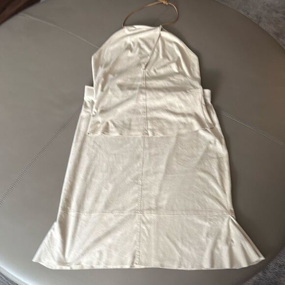 Max Studio Faux Suede Skirt & HalterTop Set in Beige. Size Small. - Picture 1 of 9